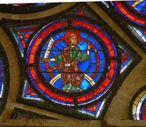 Detail des Ostrosenfensters: St. Peter von French School