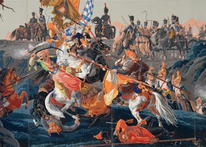Detail der Schlacht von Austerlitz (Tapetendesign)