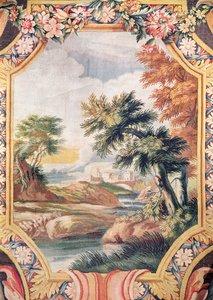 Detail einer Landschaft, Savonnerie-Werkstatt von French School