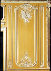 Detail eines Paneels aus dem Gelben Zimmer, Hotel des Stuart d