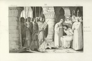 Entthronung von Childerich III., König der Franken, 752 von French School