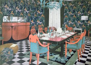 Esszimmer entworfen von Atelier Martine, 1924 von French School
