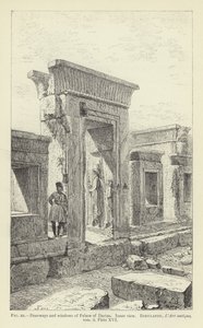 Türen und Fenster des Palastes von Darius, Innere Ansicht von French School