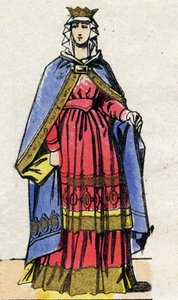 Dynastie der Kapetinger: Porträt von Adele von Savoyen von French School