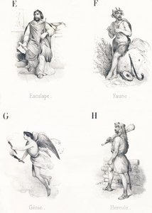 Äskulap, Fauna, Genie, Herkules von French School