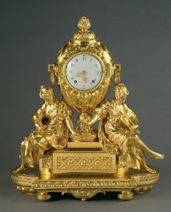 Frühe Louis XVI Kaminuhr, ca. 1765