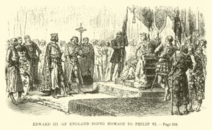 Eduard III. von England huldigt Philipp VI. von French School