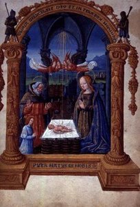Die Geburt Christi, aus Le Tresor (Sept Articles de la Foi) von Jean de Meung von French School