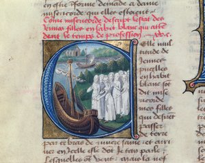 Einschiffung der Barmherzigen Schwestern des Hotel Dieu de Paris, aus Le Livre de Vie Active de l