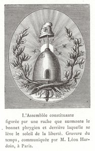 Emblem der Konstituierenden Versammlung, Französische Revolution von French School