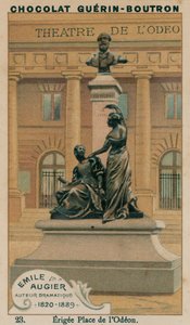 Emile Augier, Dramatiker, 1820-1889, errichtet am Place de l