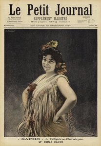 Emma Calvé in Sappho an der Opéra-Comique, Paris