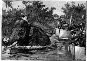 Gravur in „The Illustrous World“, 3. April 1886 von French School