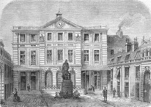 Eingangshof der kaiserlichen Druckerei, dann im Hotel de Rohan - (Stich) 1864