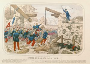 Einzug der Armee in Paris, 21. Mai 1871 von French School