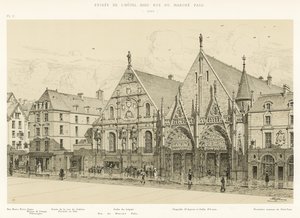 Eingang des Hotel-Dieu, Rue du Marche Palu, 1590
