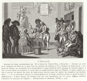 Gleichheit, Französische Revolution, 1793 von French School