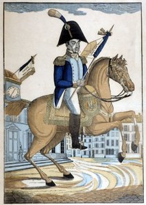Reiterporträt von General Lafayette, Oberbefehlshaber der Nationalgarde von Frankreich von French School