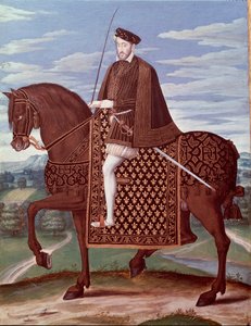Reiterporträt von Heinrich II. (1519-1559), König von Frankreich von French School