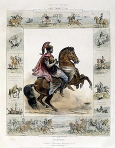 Reiterporträt von Xenophon - in "Bildergeschichte des alten und modernen Reitens" von Charles Aubry von French School