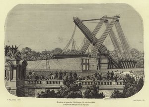 Errichtung des Luxor-Obelisken, Paris, 1836 von French School