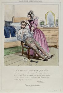 Ernest lässt sich die Haare locken, um 1840