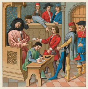 Europäische Kostüme des Mittelalters von French School