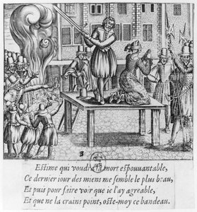 Hinrichtung von Leonora Galigai (1571-1617) am 8. Juli 1617