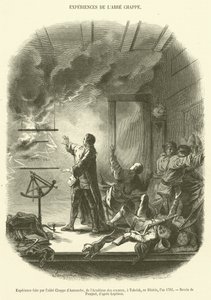 Experiment durchgeführt von Abbé Chappe d