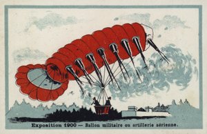 Ausstellung 1900 - Militärballon oder Luftartillerie