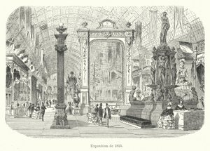 Ausstellung von 1855 (Gravur) von French School