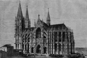 Außenansicht des Kölner Doms, Deutschland
