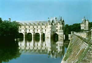 Außenansicht des Donjons, des Château de Bohier und der Grande Galerie von Osten