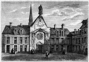 Außenansicht des Krankenhauses für unheilbare Frauen, erbaut zwischen 1634 und 1757 und 1861 restauriert. Auch Laennec-Krankenhaus genannt. Paris von French School