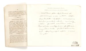 Auszug aus einem Brief von Bonaparte, aus 