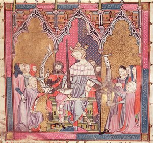 Der König, der Gerechtigkeit übt, aus Justiniani in Fortiatum