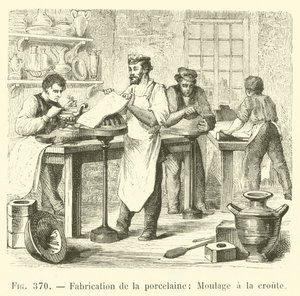 Herstellung von Porzellan, Formung der Kruste von French School
