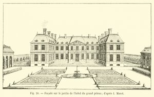 Fassade zum Garten des Hotels des Großpriors (nach I. Marot)