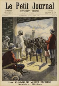 Hungersnot in Indien, 1897 von French School