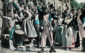 Abschiedslied (Auszug aus einem Stummfilm), Postkarte aus den frühen 1920er Jahren von French School