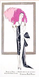 Modedesign für ein Abendkleid 