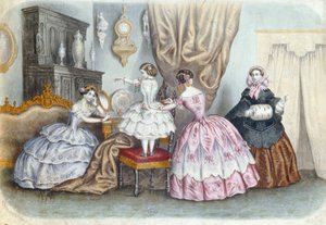 Modeplatte, aus La Mode Illustrée, ca. 1860