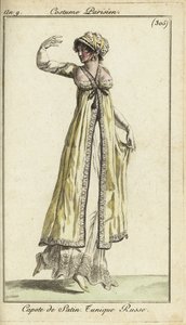 Modische Frau tanzt auf einem Ball von French School