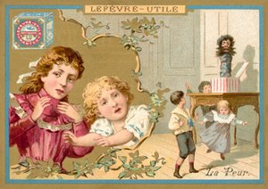 Angst (Chromolitho) von French School