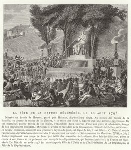 Fest der Regeneration der Natur, Paris, 10. August 1793