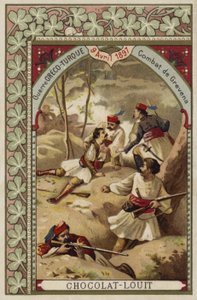 Kämpfe bei Grevena, Griechisch-Türkischer Krieg, 9. April 1897 von French School