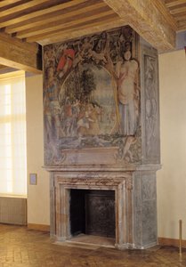 Kamin im Chambre du Roi von French School