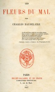Erstausgabe von Les Fleurs du Mal von Charles Baudelaire von French School