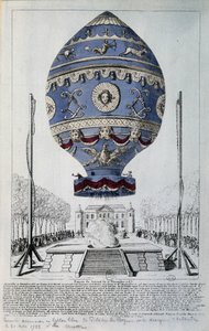 Erster menschlicher Flug von Pilâtre de Rozier am 21. November 1783 von French School
