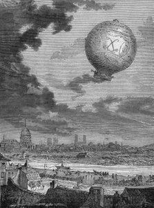 Erste Montgolfière-Fahrt von Pilatre de Rozier und dem Marquis d